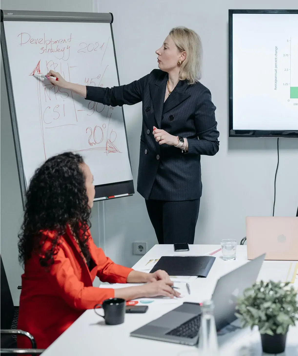 Professional consultation meeting with business intelligence expert